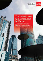 Cover of peer-to-peer lending report