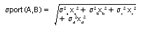 Formula for a multi-asset portfolio with no correlation between the returns image