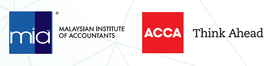 Malaysian Institute of Accountants (MIA) and ACCA (the Association of Chartered Certified Accountants) logos
