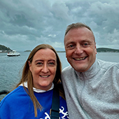 Lynn 170 x 170px and her husband on the ferry to the Isle of Mull