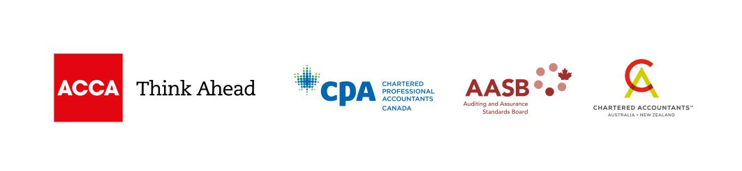 Report partner logos: ACCA, CPA Canada, AASB, CA ANZ