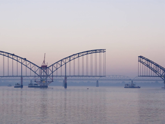 Image of a bridge under construction