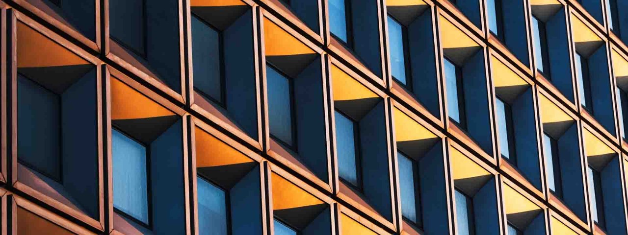 an image of skyscraper windows
