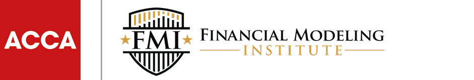 Logos of ACCA and Financial Modelling Institute