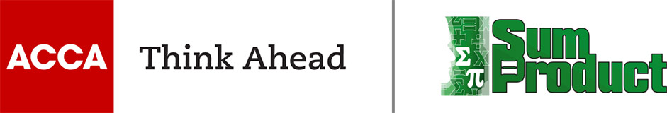 Logos of ACCA and SumProduct