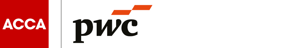 Logos of ACCA and PwC