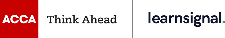 Logos of ACCA and Learnsignal