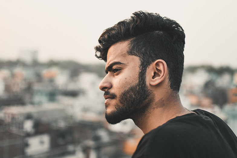 Confident looking person