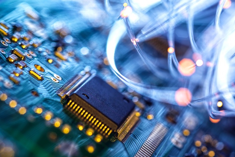 Close up of circuit board