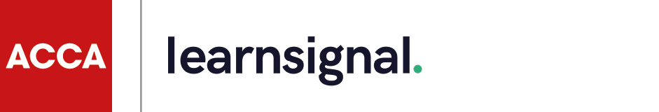 Logos of ACCA and Learnsignal