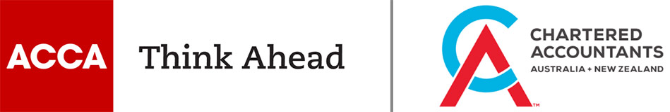 Logos of ACCA and CA ANZ