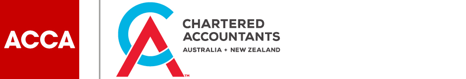 Logos of ACCA and CA ANZ