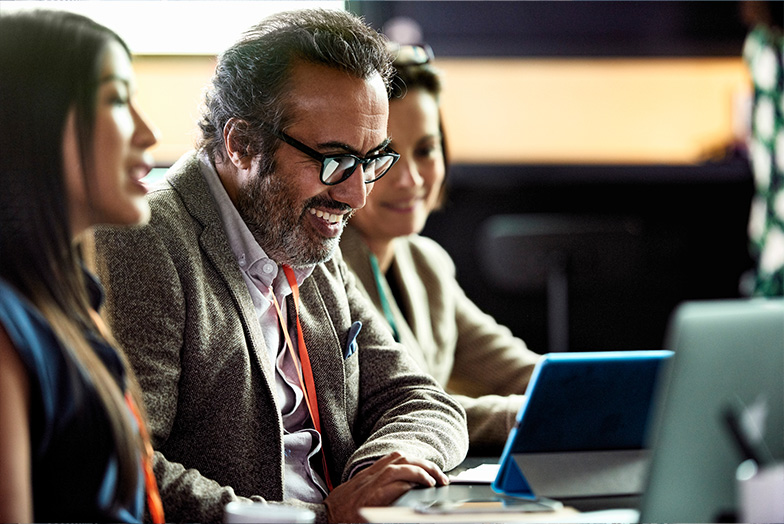 Confident-looking person