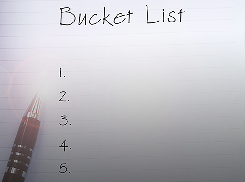 An empty list of 5 numbered items with pen ready to complete.